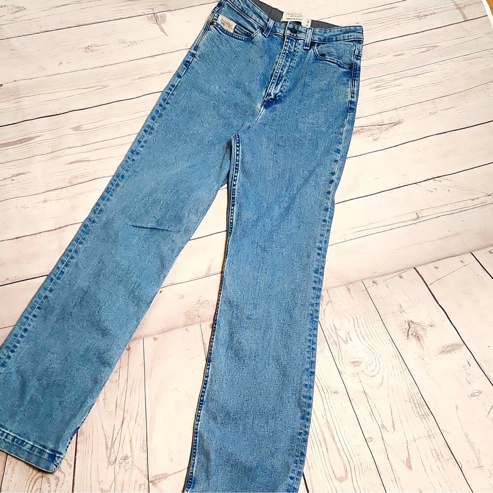 Smith Rogue Women’s Western Stuff Wide-Leg High Rise Blue Denim Jeans